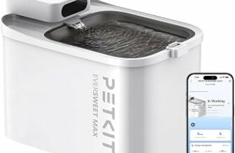 PETKIT EVERSWEET MAX Fontanella per Gatti Senza Fili, 3L Fontana per Gatti con Sensore,26dB Ultra Silenziosa, Controllo Intelligente dell’applicazione,5000 mAh 83 Giorni di Autonomia – B0CXPG7K79