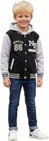 A2Z 4 Kids Unisex Ragazzi Ragazze Giacca con Cappuccio Baseball Comodo Stile Varsity Cappotto per Bambini Età 5 6 7 8 9 10 11 12 13 Anni – B00VO2W7BS