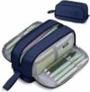 Astuccio di Grande Capacità, Astuccio con 4 Scomparti, Astucci Bambini, Cose per la Scuola, Adatto per Scuola, Ufficio, Studenti, Ragazzi, Ragazze (Blu Navy) – B0FRRYK1FM