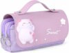Vicloon Astuccio Portamatite, Multifunzione Astuccio Scuola Matite di Grande Capacità, Astucci Cancelleria Tela Porta Penne Scuola Trucco Borsa per Bambina Ragazze Ragazzi Studenti – B0B4S8HWJ4