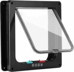 Sportello per gatti, con chiusura magnetica a 4 vie, facile installazione, porta per animali domestici da parete, porta in legno, porta interna in legno Upvc, pareti in mattoni, porte in – B0GDZVJ1VN