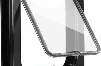 Sportello per gatti, con chiusura magnetica a 4 vie, facile installazione, porta per animali domestici da parete, porta in legno, porta interna in legno Upvc, pareti in mattoni, porte in – B0GDZVJ1VN