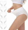 NUOZA Mutande Donna Cotone Vita Alta Slip Pacco da 5 Intimo Culotte Donna Mutandine Elastico Pancia Piatta Underwear – B0DR89WN3Y