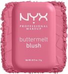 NYX Professional Makeup Buttermelt Powder Blush fino a 12 ore, miscelazione senza cuciture, resistente allo sbiadimento e al trasferimento, con burro di karitè e mango, formula vegana, tonalità For – B0CZ5HLDK9