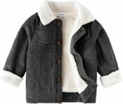 Volunboy Bambino Ragazzi Giacca in Pile Foderata, L’Autunno Inverno Sherpa Bambini Felpato Cappotto Giubbotto – B0BLVNS21G