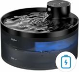 Fontanella per Gatti Senza Fili: Fontana per Gatti con Sensore di Movimento – 3.2L Fontanella Gatto – Dispenser Acqua gatto 4200 mAh Batteria – Distributore Acqua Ricaricabile – Nero – B0CPHQ12FV