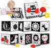 Ballery Giochi Neonato 0-6 Mesi, Giochi Passeggino Neonati, Bianco e Nero Neonati Giochi, Double Sided Bianco e Nero Alto Contrasto Libro Neonato Sensoriale Giocattoli per 0-12 Mesi – B0CYP2DSQ5
