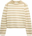 Marks & Spencer Donna a Righe Corto Maglione Ricco di Cotone – vestibilità Regolare – B0GHSBBM6M