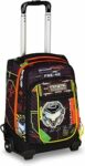 Mitama Trolley DR Scuola FLUO BATTLE, Nero – Arancione, 34 Lt, Tasche multifunzione, Spallacci uso zaino, Per bambini e ragazzi,scuola elementare e media, Tempo libero e viaggi – B0F13HZH2J