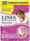 Lines Specialist Maternity, Mutandine Assorbenti Lines Maternity Post Parto, con Supporto Dell’Addome e Assorbenza Rapida per Perdite Post Parto, Taglia L, Confezione da 20 pezzi – B07VRRF1CQ