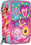 SJ GANG STYLE JAM GANG Cuccioli Da Sj Astuccio 3 Scomparti, Completo di matite, penne, Unisex – Bambini, Rosa, Taglia Unica – B08756ZCJV