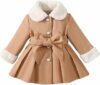 Cappotto Bambina Invernale Elegante Caldi Giacca Revers Cappotti Lungo – B0HBX56YB5