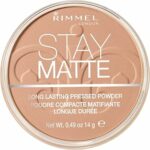 Rimmel London, Cipria Compatta Stay Matte – Polvere Opacizzante a Lunga Tenuta per Pelli Grasse e Miste – 010 Warm Honey – 14 g – B00FS7IUMA