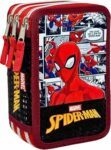 Clondo Astuccio 3 Scomparti Scuola Bambini Per Spiderman Fan Completo 44 Pezzi – Effetto 3D con Personaggi – 20x12x7 cm – Kit Cancelleria Triplo Corredo Elementare e Primaria 6+ Anni – B0H2JX66C1