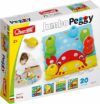 Quercetti Jumbo Peggy Mosaico Bambini, Giochi Bambini 2 Anni fino ai 5 Anni, Chiodini per Bambini 3 Anni, Costruzioni per Bambini 3 Anni Creative con 16 Chiodini e 4 Piastre, Made in Italy – B084JKBD7J
