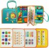 Lulua Giochi Montessori, Busy Board di Feltro, Pannello sensoriale. Giochi Bambini. Giochi educativi. attività motricità fine. Busy Board Montessori. Valigetta Giochi Montessori didattici. – B0F28BHNF8