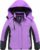 Wantdo Giacca da sci da ragazza impermeabile giacca da neve calda cappotto invernale antivento giacca isolante in pile giacca da snowboard da montagna – B08626QF26