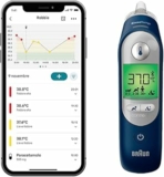Braun ThermoScan 7 + connect Termometro auricolare | Compatibile con l’app Braun Family Care™ | Tecnologia Age Precision® | Display digitale con codifica a colori | Adatto a neonati e bambini | Compatibile con l’app Braun Family Care | Display digitale | Adatto a neonati e bambini | Marchio n.1 tra i dottori1 – B0D98KTX3Q