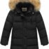 Volunboy Giacca Bambini con Fodera in Pile, Leggera Giaccone Antivento con Cappuccio e Tasche a Cerniera (2-8 Anni) – B0FP2KF9VL