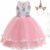 URAQT Vestito da principessa, da bambina, per cosplay, carnevale, feste, matrimoni, principessa, con collana e fascia – B07R64QZGY