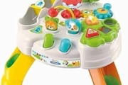 Clementoni Baby Tavolo Happy Park, Tavolino Multiattività Interattivo, Bambini dai 12+ Mesi, Gioco Educativo con Luci e Suoni, Impara Forme, Colori e Versi degli Animali, 17300 – B07RV5QB8D