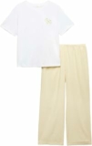 Marks & Spencer Donna Pantaloni Pigiama in Puro Cotone Tessuto – Vita Elasticizzata – Finitura Spazzolata – B0GRJRK3NV
