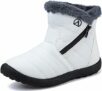 LAZAZAFI Stivali Ragazze Ragazzi Invernali Stivali da Neve Impermeabili Caldo Peluche Bambini Stivaletti All’aperto Antiscivolo Scarpe Trekking – B0DF2QBTKT