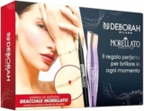 Deborah Milano – Set Make Up con Gioiello, Include Mascara Volumizzante Instant Volume Up to the Stars, Eyeliner Penna 48 Ore e Bracciale Morellato in Acciaio Inossidabile con Boule in Smalto Rosso – B0FTBD21L3