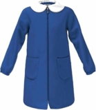 Siggi Group Grembiule Scuola Bambina Premium, Zip o Bottoni, Colletto Staccabile | Divisa scolastica Asilo Elementare | Bianco, Bluette (4016), Quadretti rosa – B0B1QH59Y9