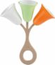 Chicco, Sonaglio Tulipano, Sonaglio Neonato, Gioco in Plastica Riciclata e Bioplastica, Facile da Afferrare e Scuotere, Campanelle con Suono Tintinnante, Senza Vernici, Giochi Neonati 3-18 Mesi – B0C2Z4T7MN