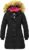 ZSHOW Cappotto Lungo Invernale Caldo Parka con Cappuccio in Pelliccia Giacca Imbottita Spessa Antivento Capispalla Idrorepellente Bambina – B089YQRKMV