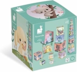 Janod – Animali Quadrati Piramidali – Gioco per L’Apprendimento e Prima Infanzia – Giocattolo di Impilamento e Incastro – Apprendimento di Numeri e Dimensioni – A Partire da 1 Anno, J02652 – B08SXSCXLZ