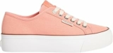Calvin Klein Donna Sneakers Vulcanizzate Logo Tag con Plateau – B0DK3QQFLZ