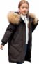 amropi Bambini Ragazze Cappotto con Pelliccia Cappuccio Inverno Parka Piumino Giacca per 5-13 Anni – B0B76JB31K