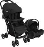 Graco – Revaya™ Sistema da viaggio, passeggino con chiusura veloce (0-4 anni circa, 0-22 kg); seggiolino auto per neonato (da 40 a 75 cm, 0-12 mesi circa), colore Midnight – B0FTMB3Z67