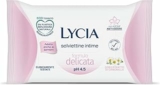 Lycia, Salviettine Intime Delicate con Azione Anti-Odore, Eco Tessuto Gettabile nel WC, Formula con Estratto di Camomilla, Clinicamente Testate e Adatte ai Bambini, pH 4.5, 12 pezzi – B00KNVK52Y