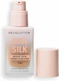 Makeup Revolution, Skin Silk Serum Foundation, Light to Medium Coverage, Contains Hyaluronic Acid, F10, 23ml – B0CRVTKGBF