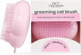 Tangle Teezer Pet Teezer Cat Brush – Animali Domestici Spazzola Gatto e Gattini – pettine cattura togli peli gatti – a doppio livello per pelo corto e medio – Dona morbidezza e lucentezza – Rosa – B0D9P8X9MD