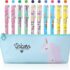 OFFCUP Set Cancelleria Unicorno, 32Pcs per Regalo Bambina, Astuccio con Motivo, Penne Colorate, Matite, Quaderni, Adesivi (Corno di Unicorno) – B0CHF1RQVH