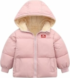 Kids4ever Cappotto Invernale per Bambina e Bambino Giacca con Cerniera e Cappuccio Antivento in Caldo Pile Tuta da Neve con Due Tasche 6 Mesi-5 Anni – B0CHRW4QSY