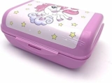 Fackelmann Lunch Box M “Unicorni” 1.47L, 17,5x12x7 cm – Portamerenda Bambini in PP con Clip – Ideale Scuola, Asilo – per spuntini e merende, Lavabile in Lavastoviglie, Linea Mini Cooking – B0FFMJ44R4