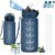 Borraccia, 500ml Borraccia Bambini, Borraccie con Cannuccia, Senza Perdite, Borraccie Motivazionale, Facile da Pulire, Borracce Graduata, Con Slogan Motivazionale, Borracce per Scuole, Campeggio – B0F4XJFV24