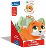 Clementoni Baby Gattino Cercacoccole, Gioco Interattivo Musicale per Bambini 12+ Mesi, Centro attività Prima Infanzia, Gatto da Accarezzare per Riprodurre Canzoni e Filastrocche, 17451 – B08W1N96FD