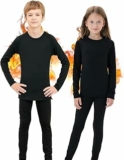 Homord Intimo Termico Bambino, Manica Lunga Maglia Termica e Pantaloni Intima Termica Bambina Calcio Sci – Completo Tuta Termica Funzionale Set Termico Bambini per Sci Ciclismo – B0CDLHXLF2