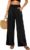 Pantaloni Lino Donna Estivi Pantaloni Elastico Vita Alta Larghi Eleganti Pantalone Casual da Spiaggia Comodi Leggeri con Tasche – B0G4MKT2XW