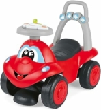 Chicco Billy Walk&Ride Eco+, Primi Passi, Girello e Cavalcabile, Assemblaggio Semplice, Manubrio Ergonomico, Ruote Larghe, Con Suoni e Luci di Guida, in Plastica Riciclata, Bambini 12-36 Mesi, Rosso – B09XVFT6RR