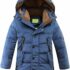 SOLOCOTE Cappotto inverno per ragazzi con fodera in fleece pesante idrofugo antivento con cappuccio Parka per bambini – B0F7RCKYR6