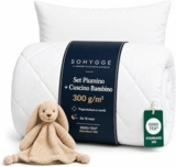 SOHYGGE Set Piumone e Trapunta Prima Infanzia 100×135 + Cuscino 35×55 cm – Per Letto 70×140 – Morbido e Traspirante – 4 Stagioni – Lavabile 60 °C – OEKO-TEX – Biancheria da Letto per Neonato e Bambino – B0FJ8RTQ8C