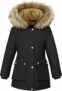 Vancavoo Cappotto Bambina Invernale Giubbotto di Piumino Giacca con Cappuccio Calda Parka per 6-12 Anni – B0FC2KNJ87