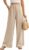 PASUDA Pantaloni Lino Donna Estivi Pantaloni Larghi Leggeri Elastico Vita Alta Pantaloni di Lino Eleganti Casual da Spiaggia Comodi Pantaloni Tinta Unita con Tasche – B0DRFBTPXJ